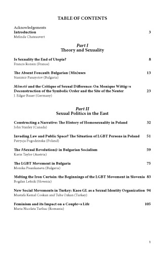 New Social Movements and Sexuality: Papers from the 2004 Sofia Conference of the Socialism and Sexuality Network