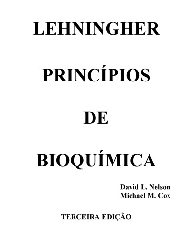 Princípios de Bioquímica de Lehninger