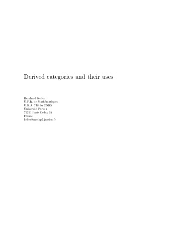 Derived categories and their uses