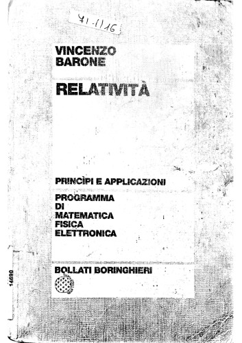 Relatività. Principi e applicazioni