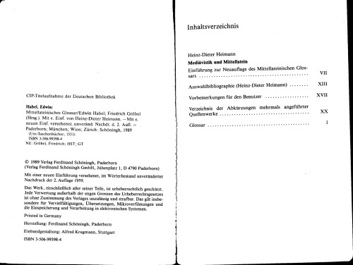 Mittellateinisches Glossar