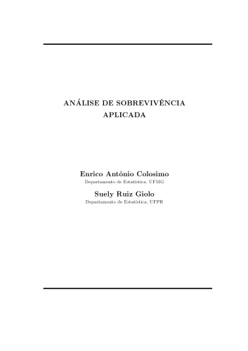 Análise de Sobrevivência Aplicada