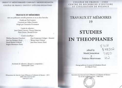 Studies in Theophanes