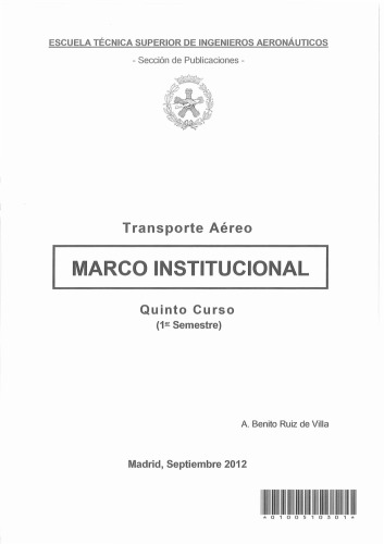 Transporte Aéreo. Marco Institucional