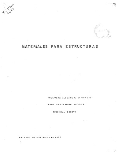 Materiales para Estructuras