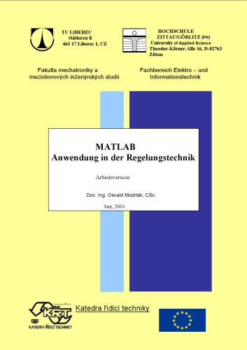 MATLAB Anwendung in der Regelungstechnik