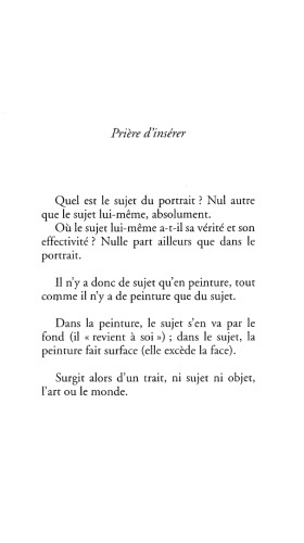 Le Regard du portrait