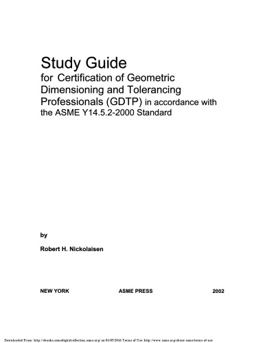 Utopie et institutions au xviiie siècle; le pragmatisme des Lumières, WRONG FILE, contains R. H. Nickolaisen, Study Guide for Certification of Geometric Dimensioning and Tolerancing Professionals (NY, 2002)