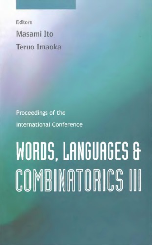 Words, languages and combinatorics 3: proceedings of international conference Kyoto 2000