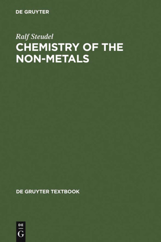 Chemistry of the non-metals : with an introduction to atomic structure and chemical bonding