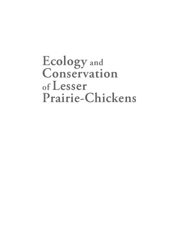 Ecology and conservation of lesser prairie-chickens