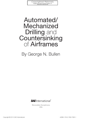 Automated/mechanized drilling and countersinking of airframes