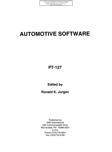 Automotive Software: PT-127