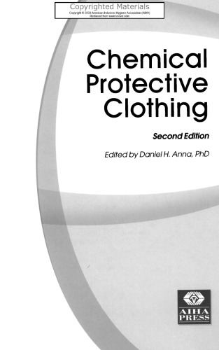 Chemical Protective Clothing, Second Edition