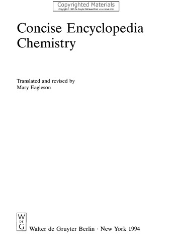 Concise encyclopedia chemistry
