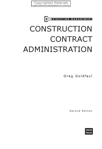 Construction contract administration