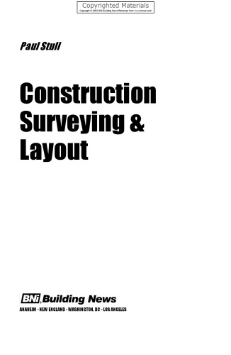 Construction surveying & layout