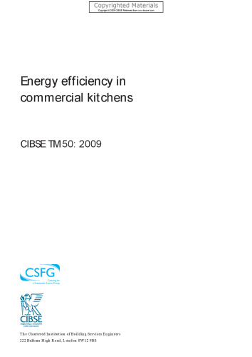 Energy efficiency in commercial kitchens