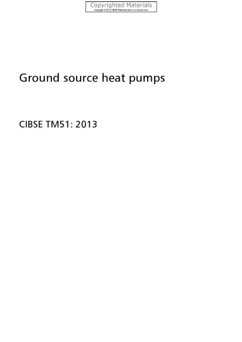 Ground source heat pumps