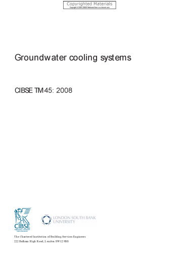 Groundwater cooling systems