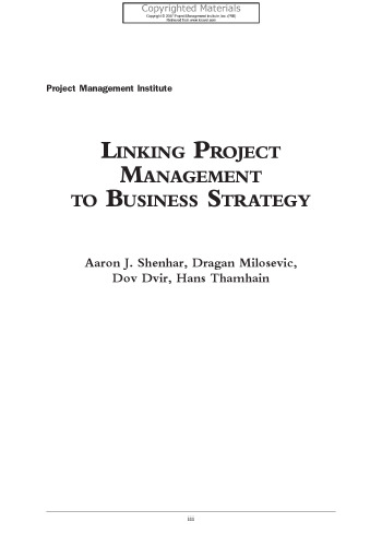 Linking project management to business strategy
