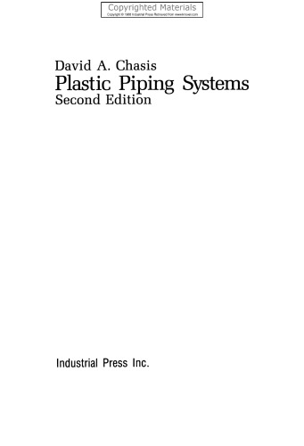 Plastic piping systems