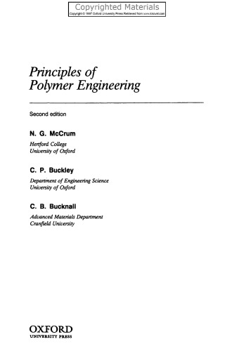 Principles of polymer engineering