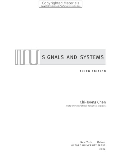 Signals and systems