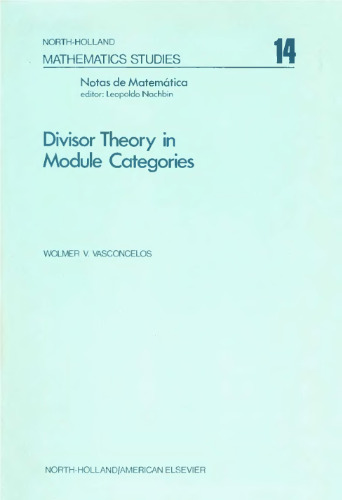 Divisor theory in module categories