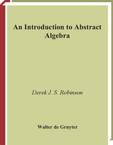 An introduction to abstract algebra