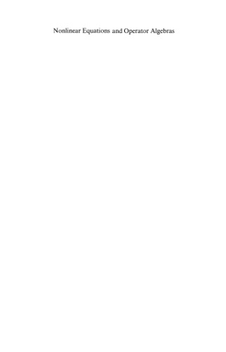 Nonlinear equations and operator algebras