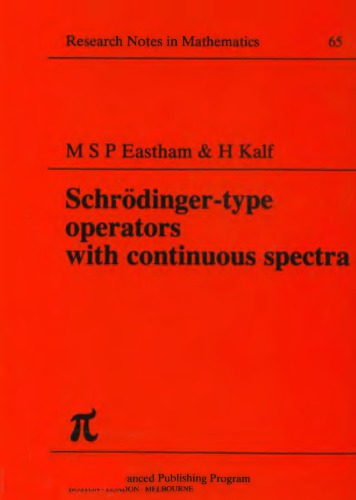 Schrödinger-type operators with continuous spectra