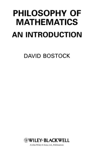 Philosophy of mathematics : an introduction