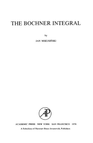 The Bochner integral