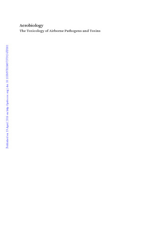 Aerobiology: The Toxicology of Airborne Pathogens and Toxins