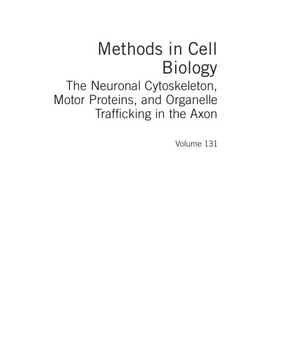 The neuronal cytoskeleton, motor proteins, and organelle trafficking in the axon