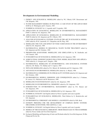 Advanced modelling techniques studying global changes in environmental sciences