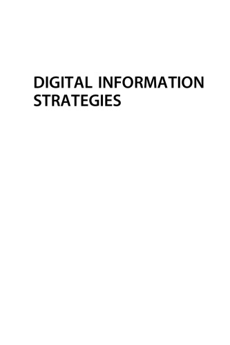 Digital information strategies : from applications and content to libraries and people