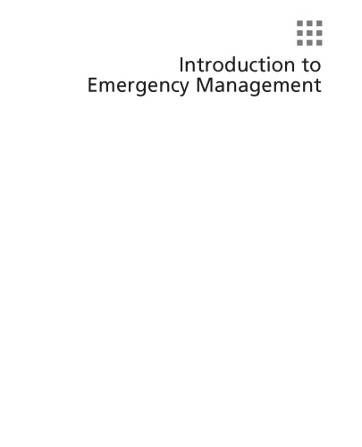 Introduction to Emergency Management, Fifth Edition