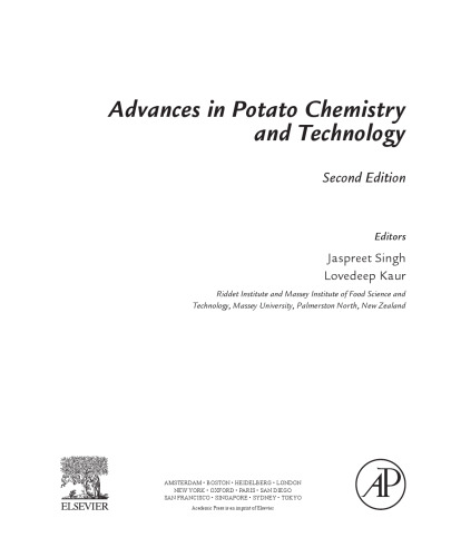 Advances in Potato Chemistry and Technology, Second Edition