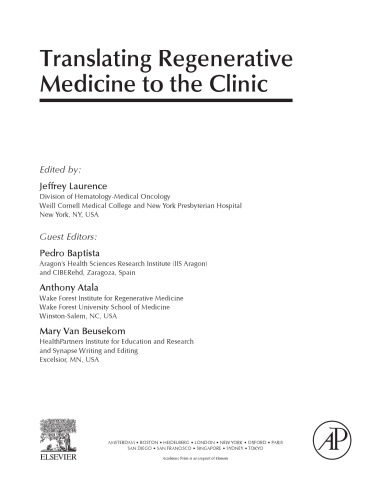 Translating Regenerative Medicine to the Clinic