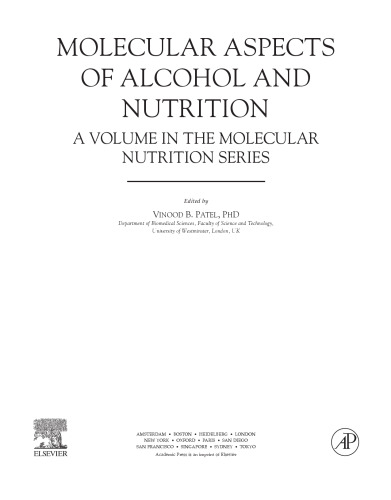 Molecular Aspects of Alcohol and Nutrition. A Volume in the Molecular Nutrition Series