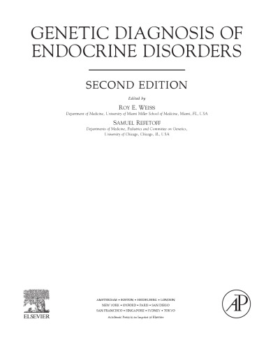 Genetic Diagnosis of Endocrine Disorders, Second Edition