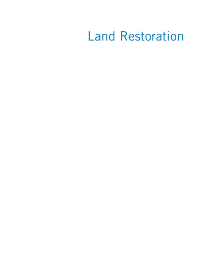 Land restoration : reclaiming landscapes for a sustainable future