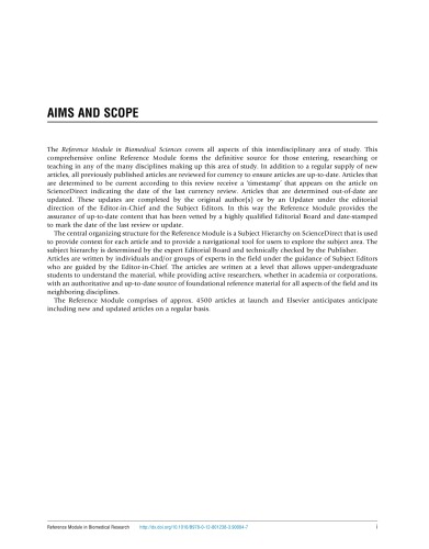 Reference module in biomedical research