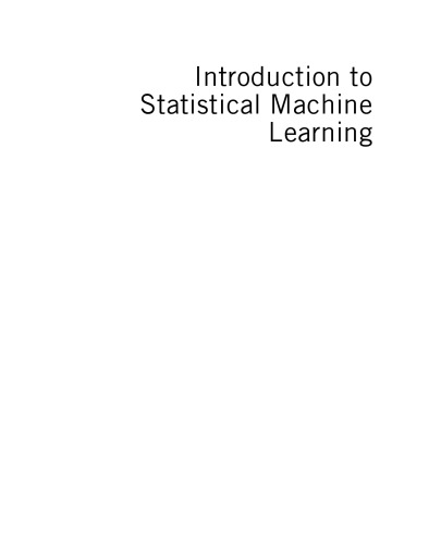Introduction to Statistical Machine Learning