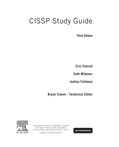 CISSP Study Guide, Third Edition