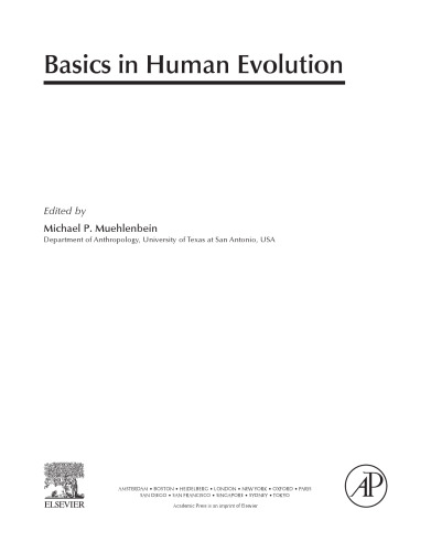 Basics in Human Evolution