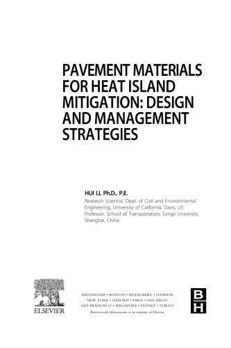 Pavement materials for heat island mitigation : design and management strategies