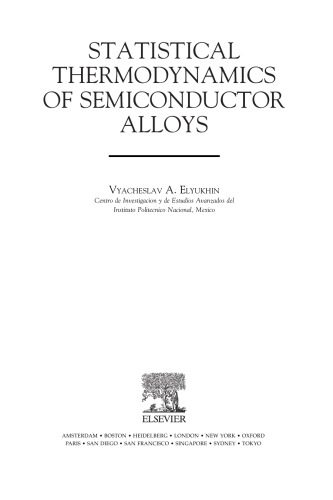 Statistical Thermodynamics of Semiconductor Alloys